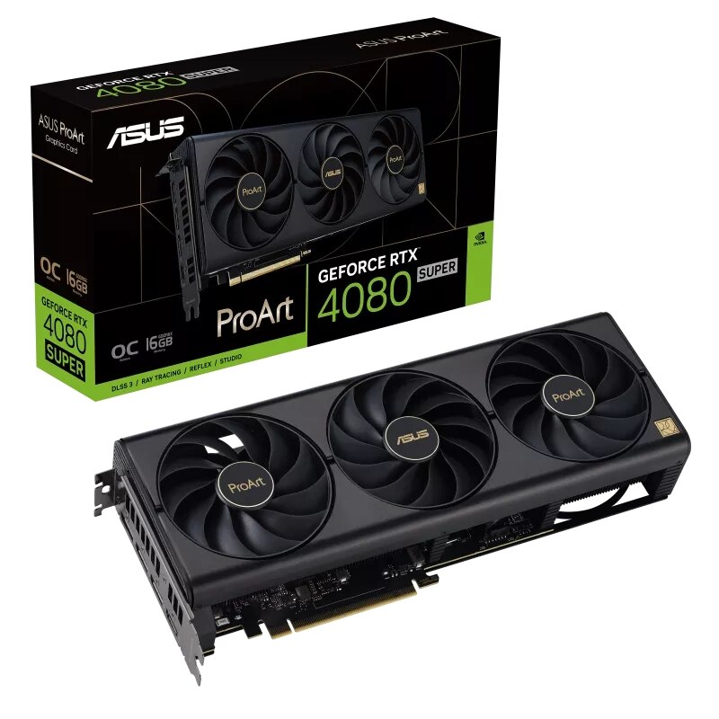 Placa video Asus ProArt GeForce RTX™ 4080 SUPER OC, 16GB GDDR6X, 256-bit