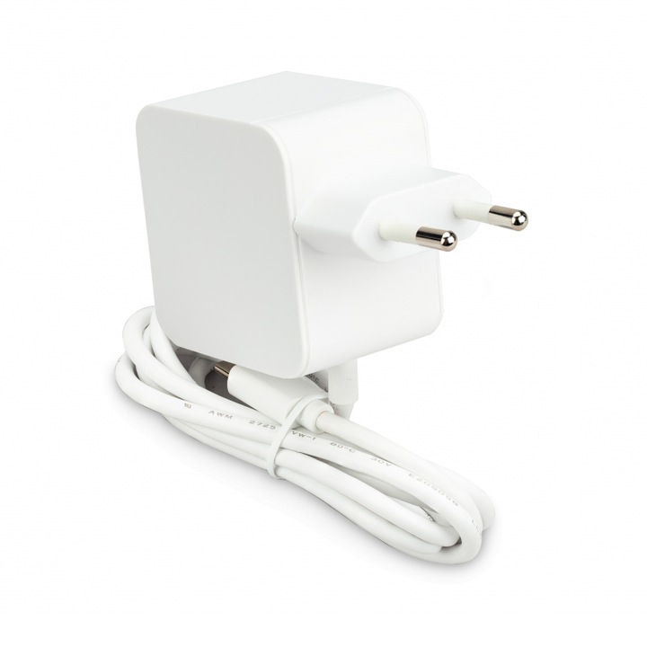 Захранване, Raspberry Pi 5, 27W, USB-C, бяло