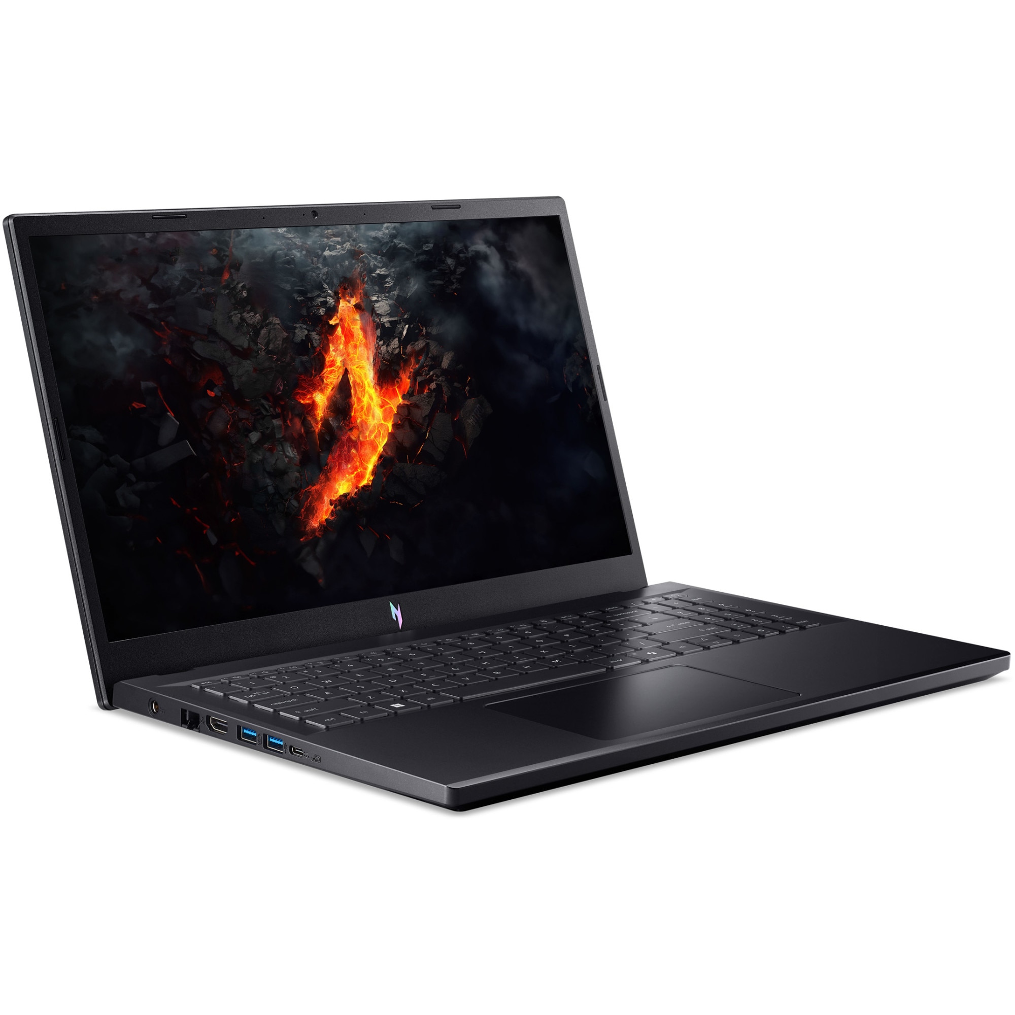 Laptop Acer Gaming Acer Nitro V 15 ANV15-41 cu procesor AMD Ryzen™ 7 7735HS pana la 4.75GHz, 15.6'' Full HD, IPS, 144Hz, 16GB DDR5 RAM, 512GB SSD, NVIDIA® GeForce RTX 4060 8GB GDDR6, Obsidian Black, No OS