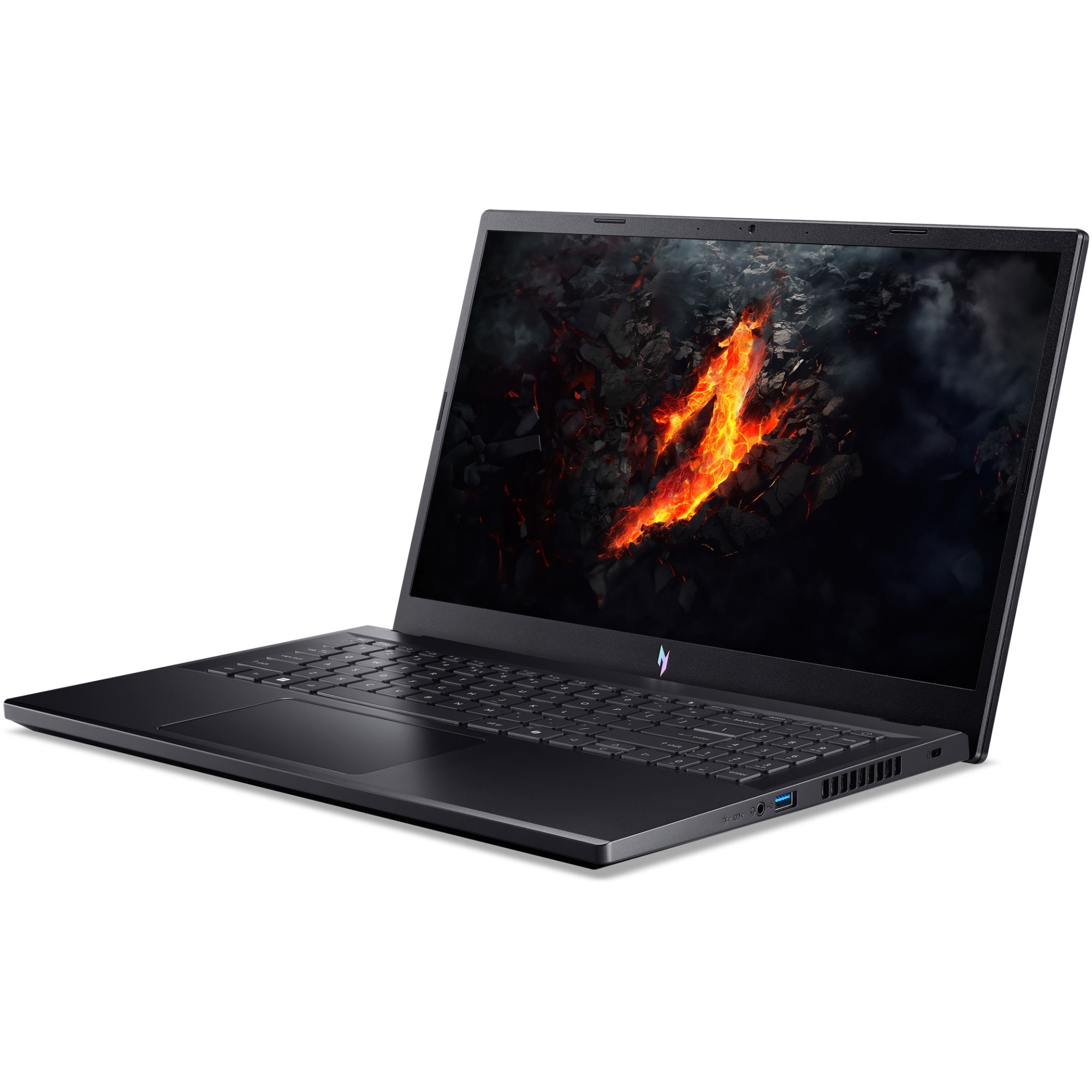 Laptop Acer Gaming Acer Nitro V 15 ANV15-41 cu procesor AMD Ryzen™ 7 7735HS pana la 4.75GHz, 15.6'' Full HD, IPS, 144Hz, 16GB DDR5 RAM, 512GB SSD, NVIDIA® GeForce RTX 4060 8GB GDDR6, Obsidian Black, No OS