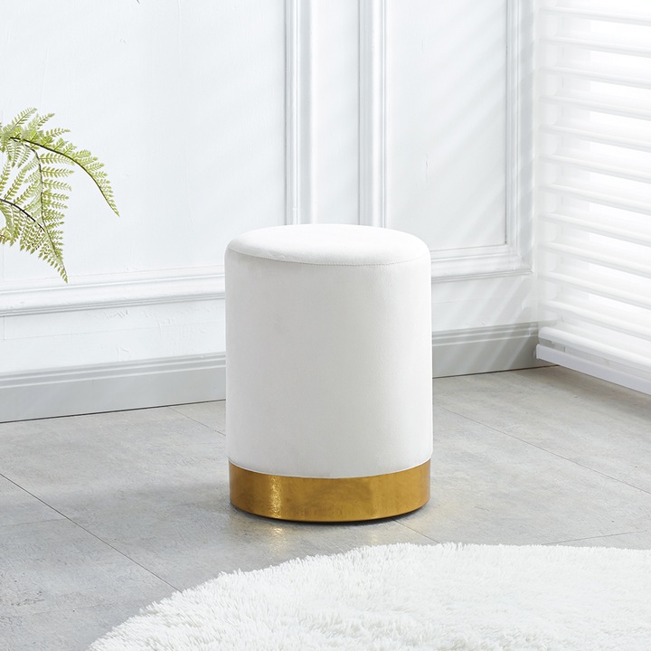 Taburet KJP262, 43 x 32,5 cm, culoare bej