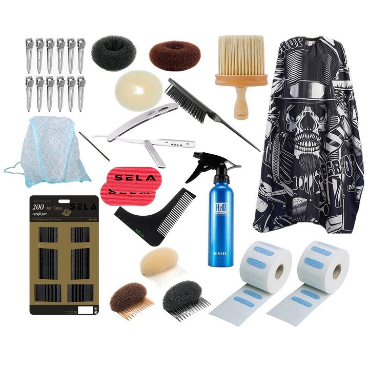 Set kit frizerie coafor Sela 31 de piese, nr. 18