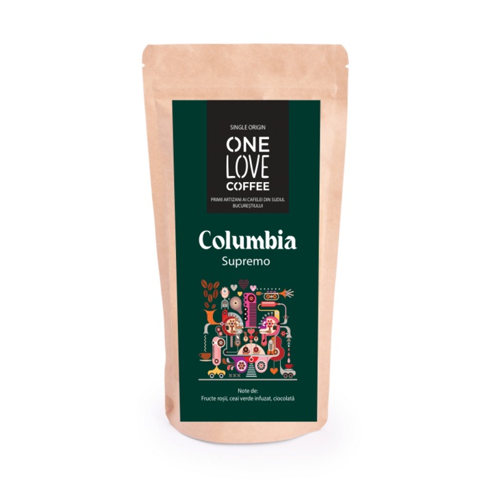 Cafea de specialitate Columbia Supremo proaspat prajita 500g