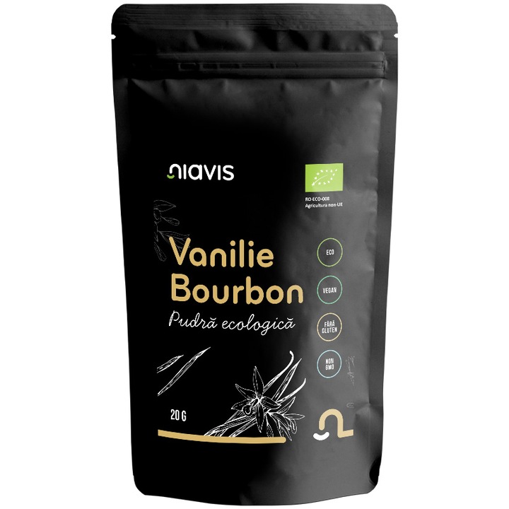 Vanilie de Bourbon Pulbere Ecologica Bio, 20g