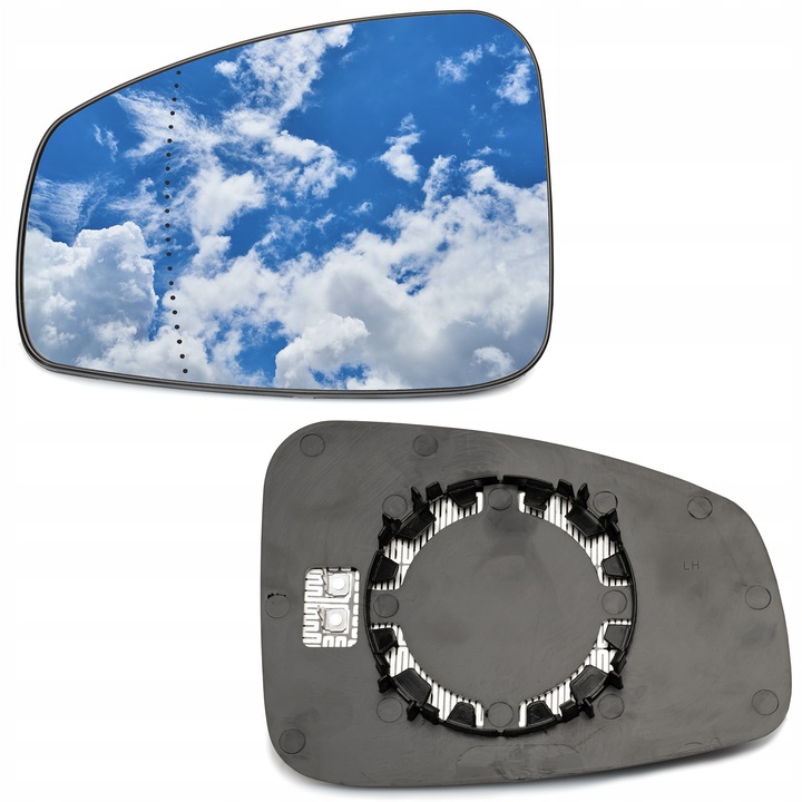 Geam oglinda, pentru Megane III 2008-2016, Stanga, Electric, Vizibilitate optima, Fixare precisa, Rezistent inghet, Calitate