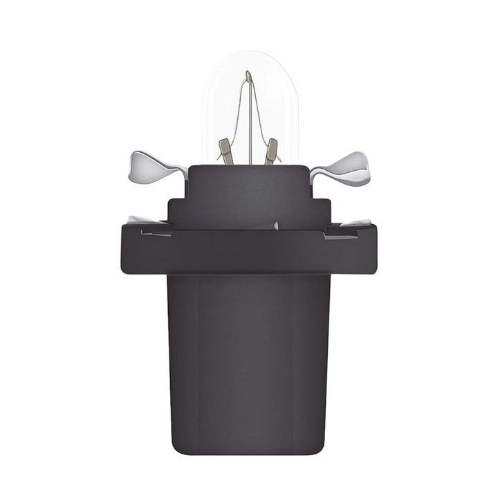 Set 10 Becuri Bord OSRAM B8.5d, Soclu Negru - 12V, 1.2W (Iluminat Instrumente / Ceasuri)