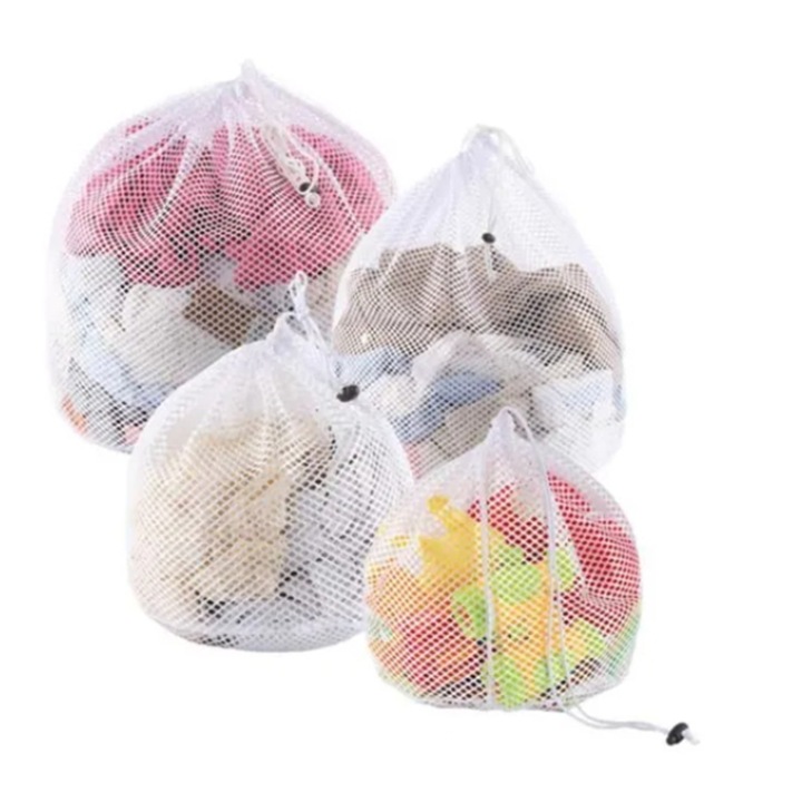 Комплект от 4 защитни покривала за дрехи, Kosiil®, полиестер, 4 размера, бяло