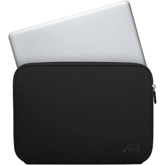 Husa Laptop Sleeve 13", Kosiil®, Compatibila cu MacBook Pro, Rezistenta la Stropire/Burete moale impotriva socurilor, 32 x 22.5 x 2,5 cm, Negru