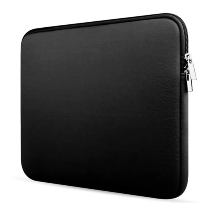 Husa Laptop Sleeve 13", Kosiil®, Compatibila cu MacBook Pro, Rezistenta la Stropire/Burete moale impotriva socurilor, 32 x 22.5 x 2,5 cm, Negru
