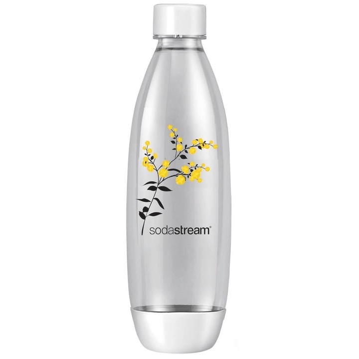 Újrafelhasználható flakon, SodaStream, Műanyag, 1L, Szürke