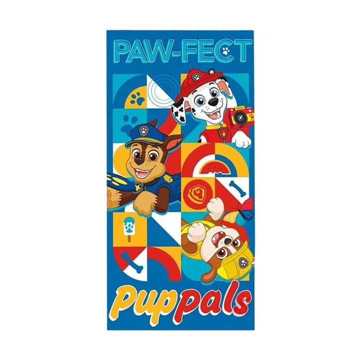 Paw Patrol хавлиена кърпа за баня paw-fect 70x140см