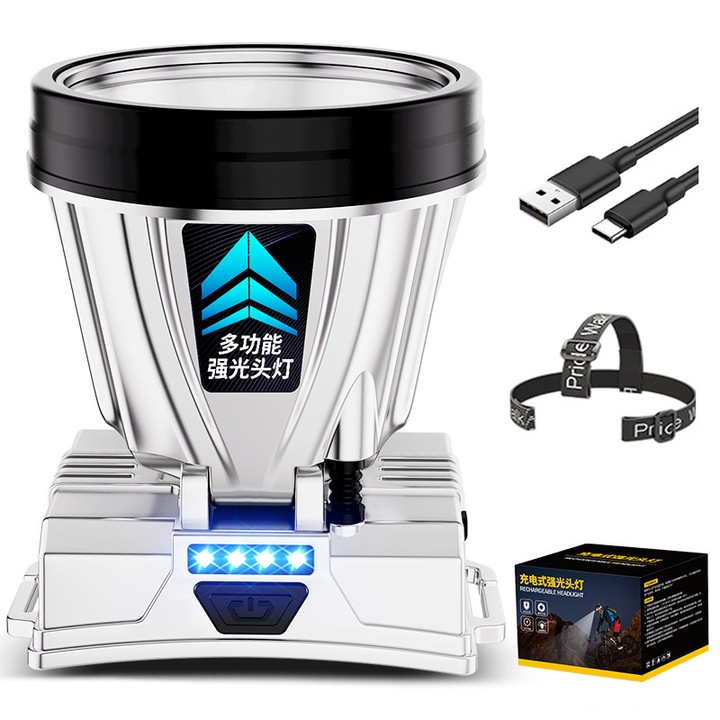 LED лампа, Бяла светлина, 1200mAh, Водоустойчив