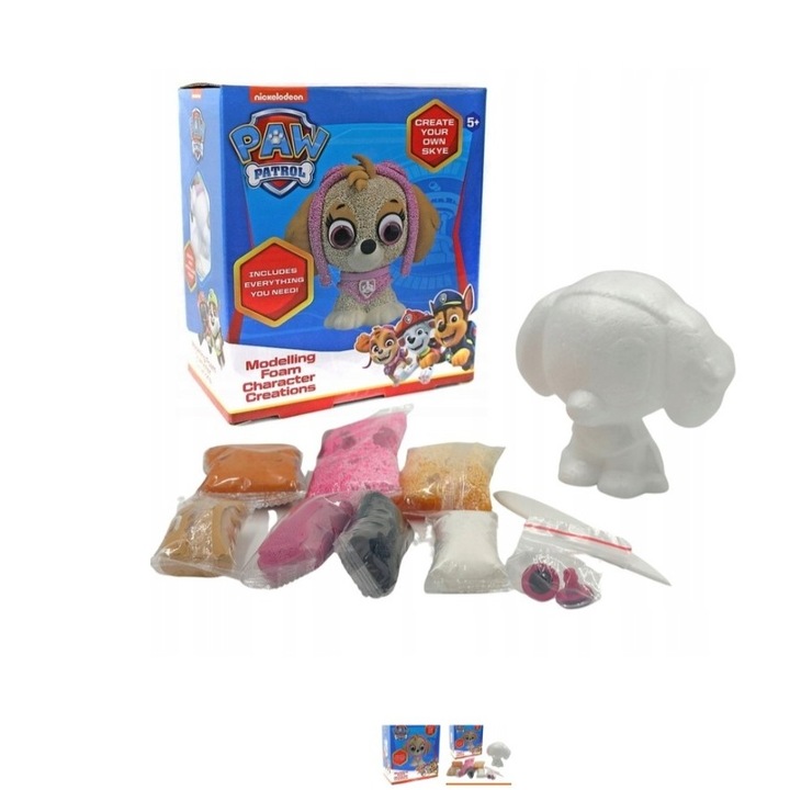 Figurina PAW PATROL SKYE + Kit Plastilina Modelatoare