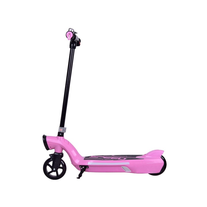 Elektromos gyermek roller LED világítással rózsaszín színben