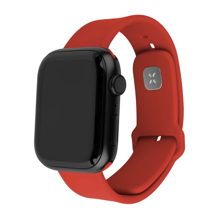 FIXED szilikon sportos óraszíj Apple Watch 38/40/41mm-es okosórákhoz, piros, 238929, Okosóra kiegészítő