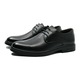 Pantofi barbati Mels stil derby, negri, din piele naturala FNX8673, 41 EU