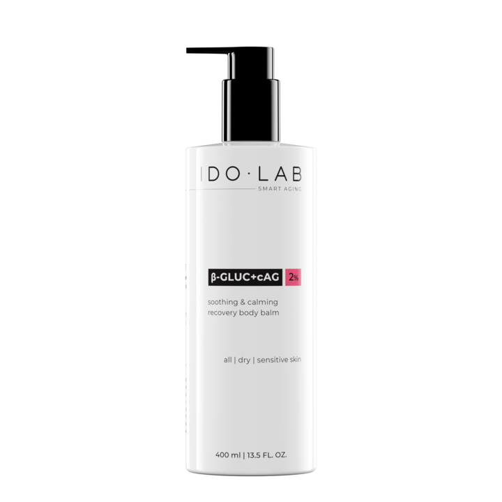 B-Gluc+cAg testbalzsam, IdoLab, Száraz bőrre, 400 ml