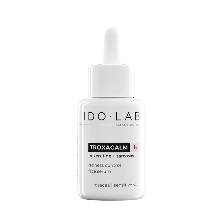 Troxacalm arcszérum, Idolab, rosaceás érzékeny bőrre, 12ml