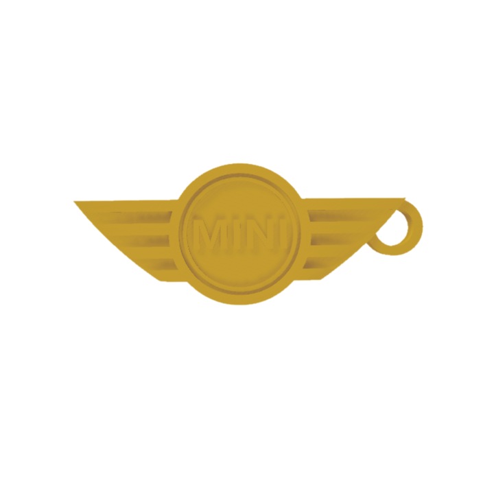 Breloc chei, "MINI", 29X 73 mm auriu
