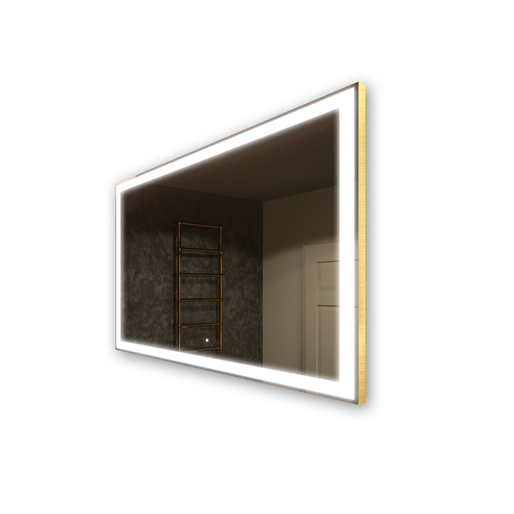 Oglinda decorativa cu iluminare LED Artforma 190x80 cm Alb rece 7000K, set cu accesorii de montaj