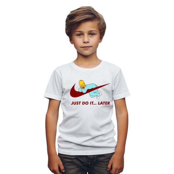 Gyerek póló Lazy Simpson, Fehér