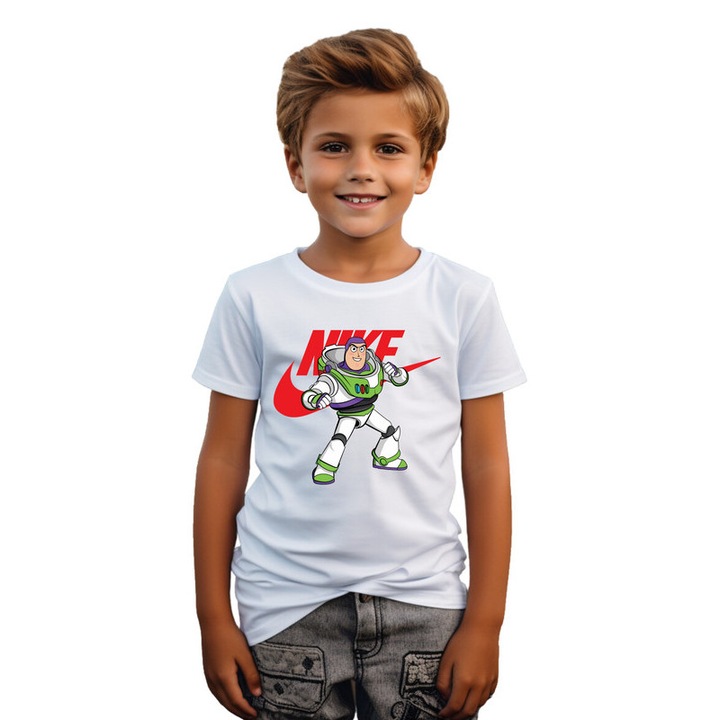 Gyermek póló Lightyear Fighter, Fehér