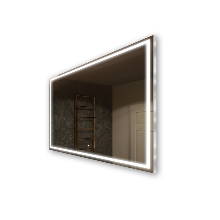 Oglinda iluminare LED Artforma 60x50 cm Alb rece 7000K