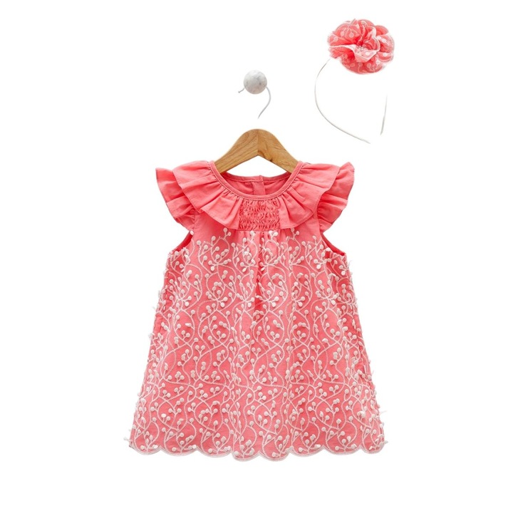 Rochita Fetite, Caramell, Bentita Asortata, model in relief, ELB8167, Rosu