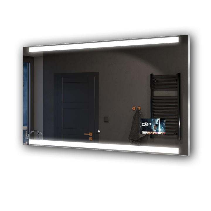 Oglinda iluminare LED, Artforma 130x60cm, Alb rece 7000K