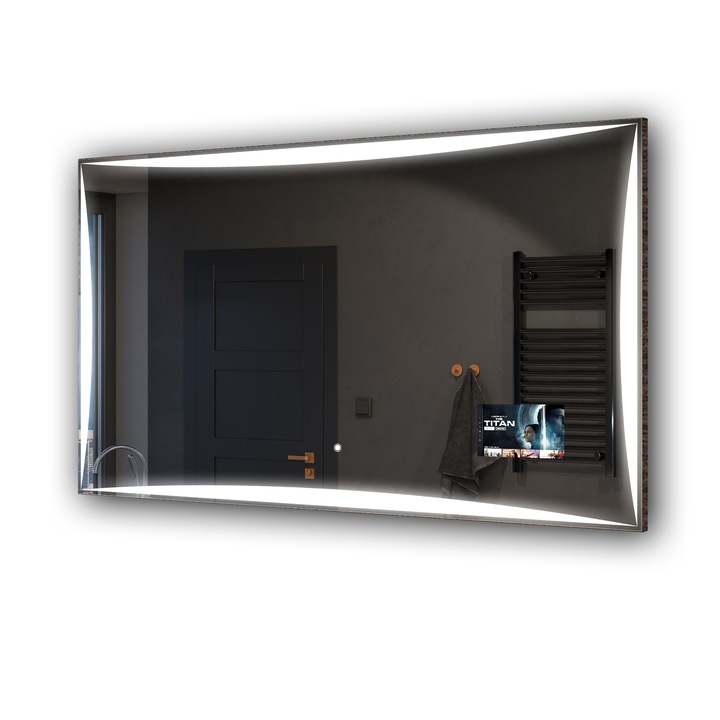 Oglinda decorativa cu iluminare LED Artforma SLED077, 190x100cm, Alb rece 7000K, Smart Panel, set inclus accesorii de montaj