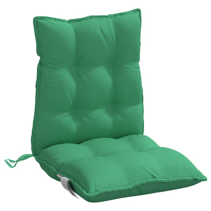 Perne scaun cu spatar mic vidaXL, 4 buc., verde, textil oxford, 5.45 Kg
