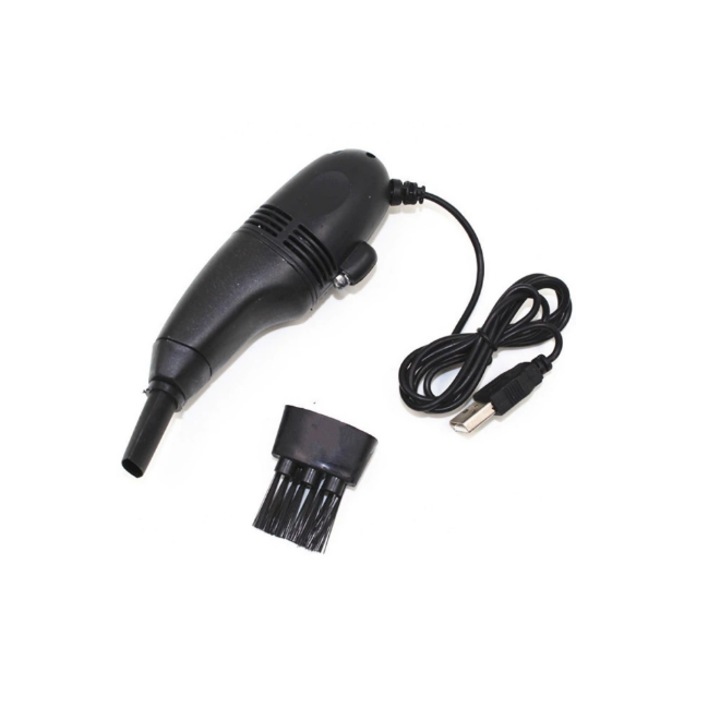 Мини USB прахосмукачка за компютър ОМ Маркет, Черна