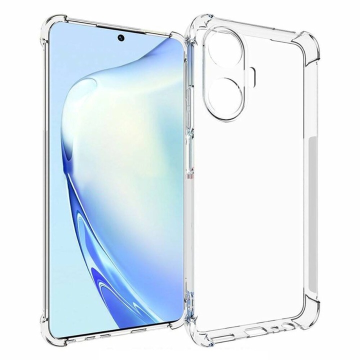 Szilikon hátlap, Forcell Anti Shock, Realme C55-höz, színtelen