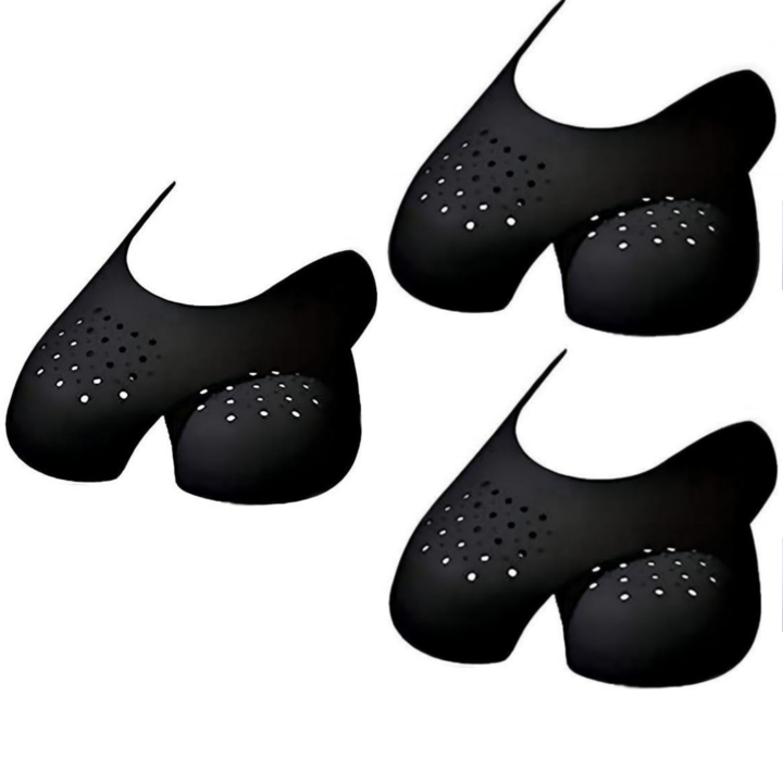 Set 6 bucati Protectie anti-cute pentru pantofi sport, marimea 35-39, Negru