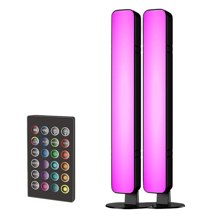 LED светлинни ленти, JESWO®, Околна светлина, Синхронизация на музика, Захранване от USB, Дистанционно управление, RGB,
