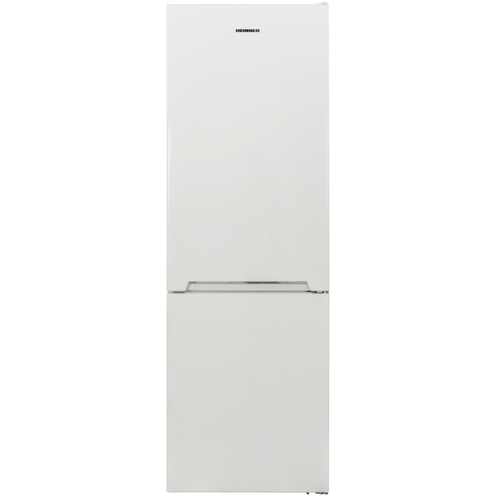 Хладилник Heinner HC-V341E++, 340 л, Клас Е, Less Frost, LED осветление, Механично управление, H 186 см, Бял