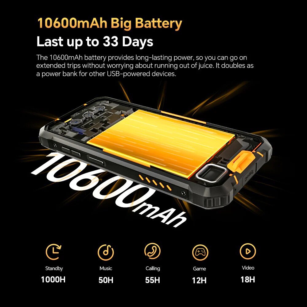 Telefon mobil, Oukitel WP23 Pro, 8GB RAM+128GB, In aer liber, anti