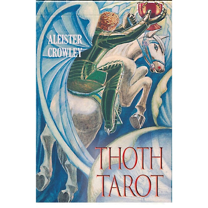 78 db-os tarot kártya készlet, AGM, papír/műanyag, modell Thoth Tarot Aleister Crowley