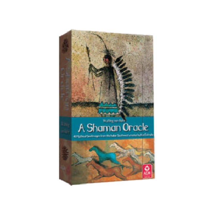 Комплект от 40 карти таро, AGM, хартия/пластмаса, модел Шаман Оракул