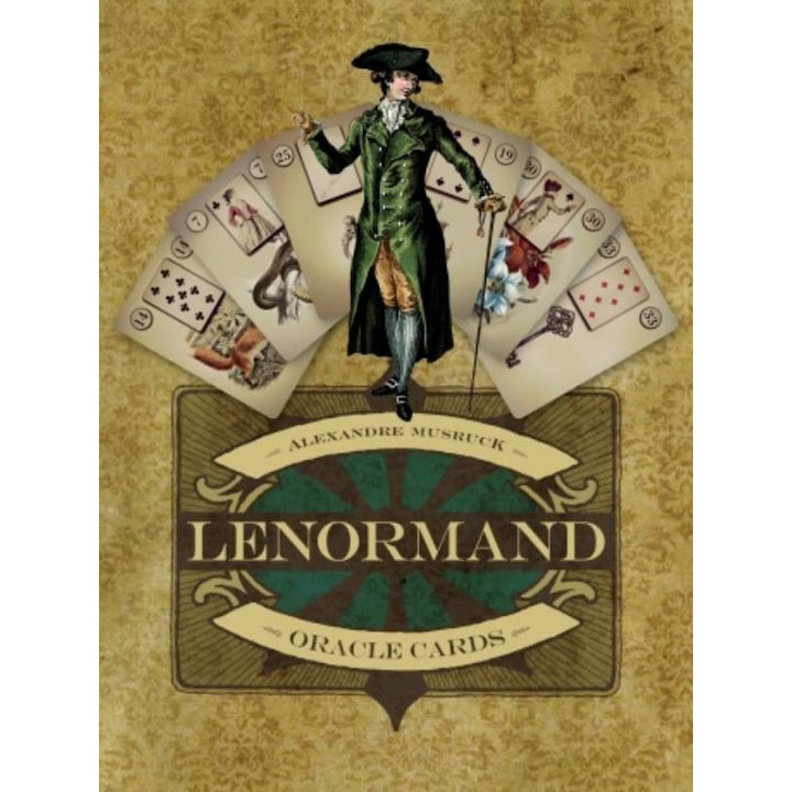 39 db-os tarot kártya készlet, Schiffer, papír, Lenormand Oracle modell