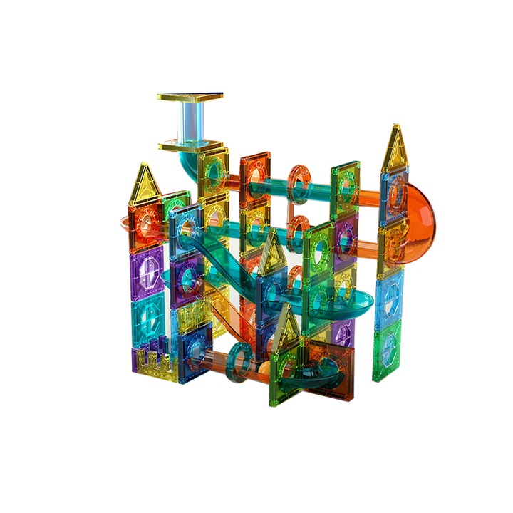 Магнитен конструктор, 105 части, детски играчки, образователни и креативни, използващи много идеи и въображение