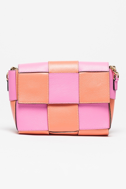 Antonia Moretti, Кожена чанта със сплетен дизайн, Розово