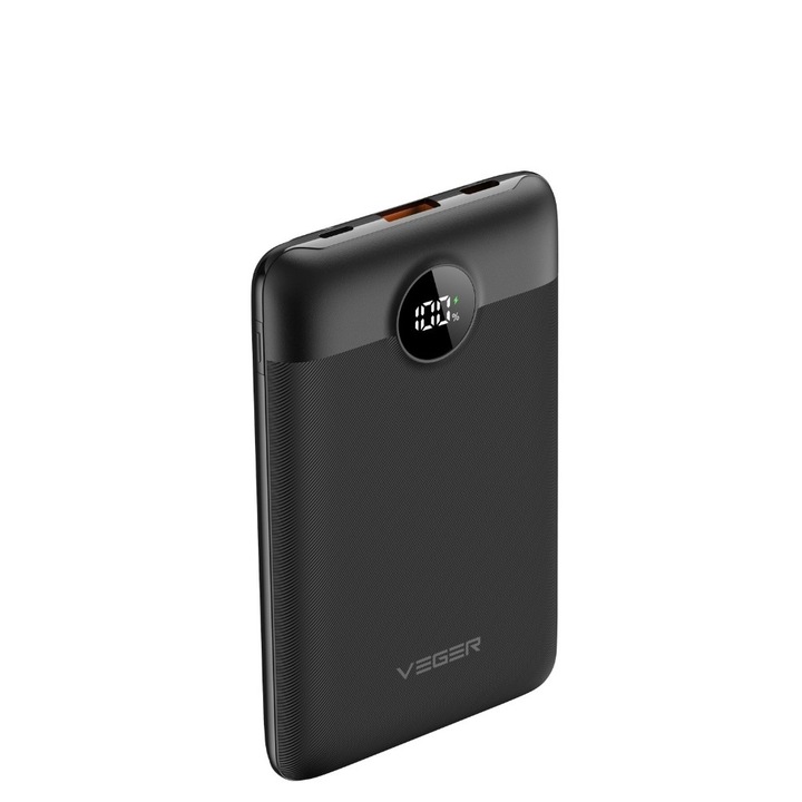 USB POWER BANK 10000MAH/22.5W C11 KÁBELTEL W1170 VEGER "W1170" (zöld bélyeg 0.98 lej)