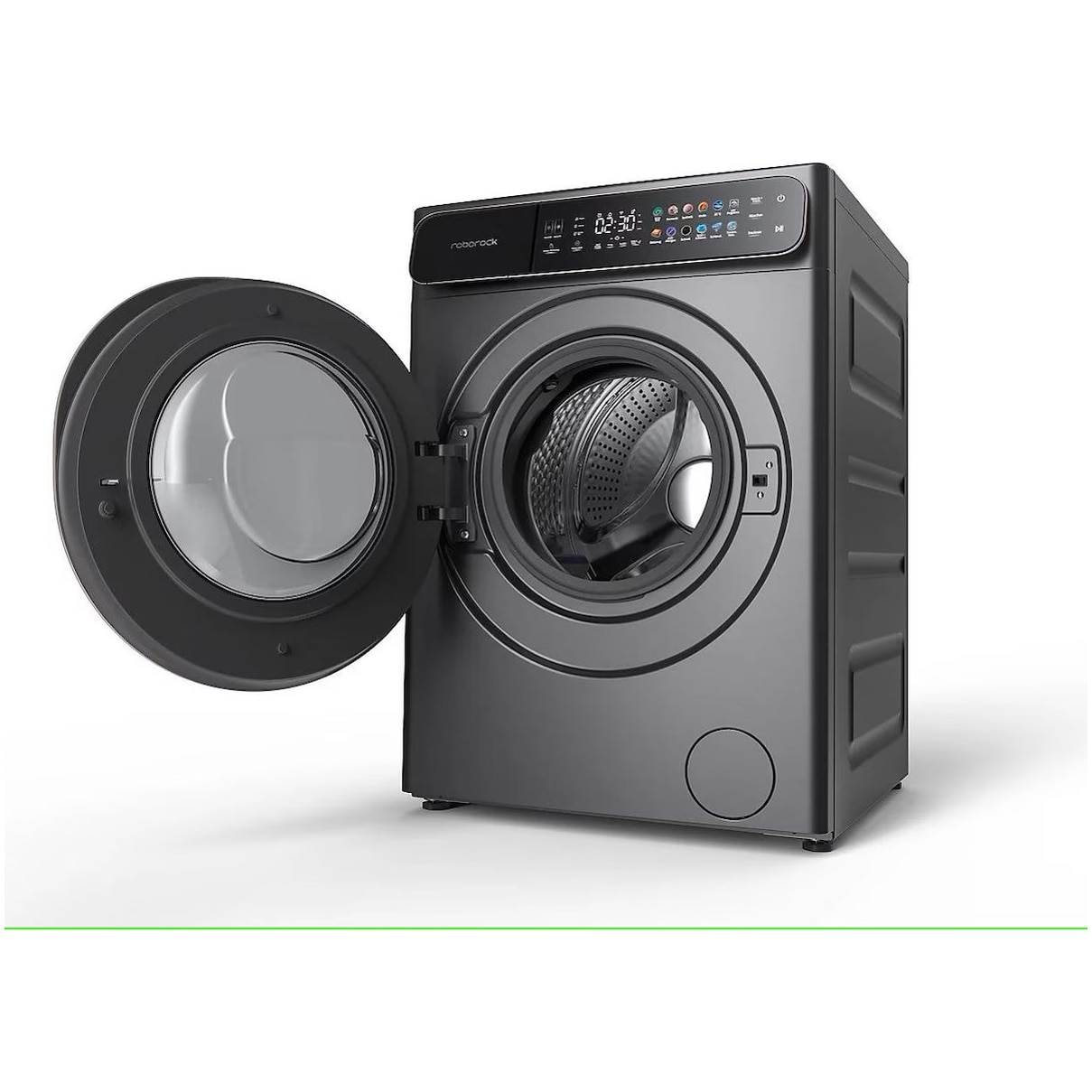 RESIGILAT: Masina de spalat rufe cu uscator Roborock ZEO ONE R600002, Spalare 10 kg, Uscare 6 kg, 1400 rpm, Wi-fi, Auto-dose, Fast dry, Touch control, 27 programe, clasa A, Antracit