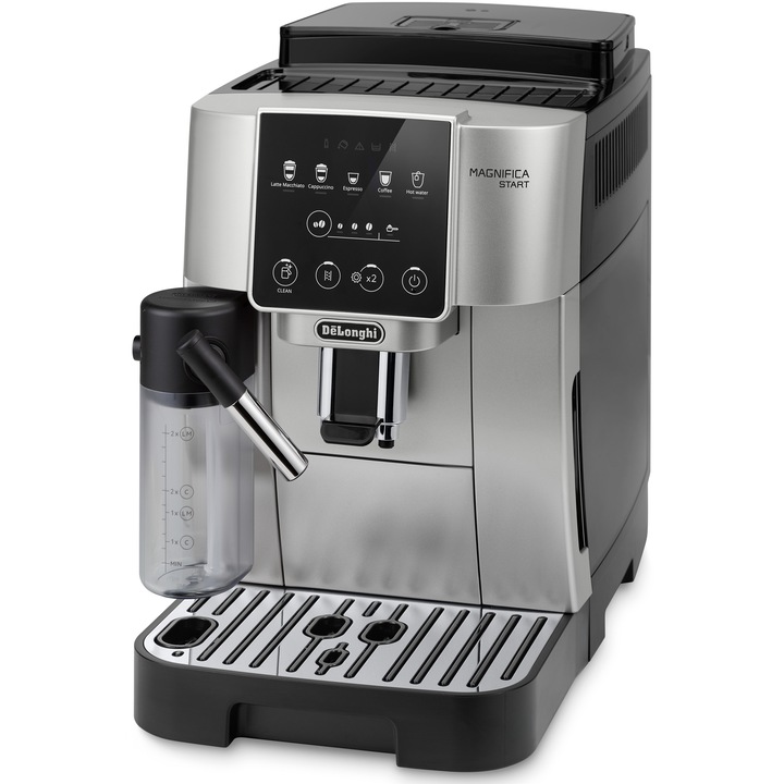 Espressor automat De’Longhi Magnifica Start Milk ECAM220.80.SB, 6 bauturi, Tehnologie LatteCrema, rasnita integrata cu 13 setari 1450W, 15 bar, Negru