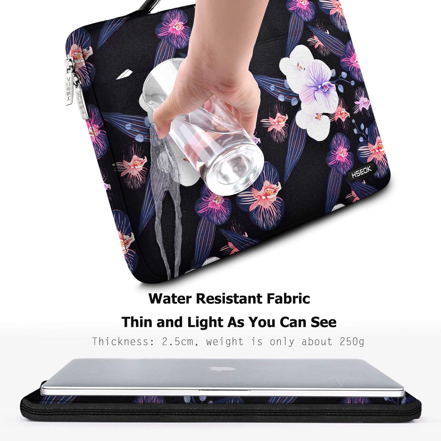 Husa pentru laptop, Hseok, Compatibila cu MacBook Pro 14 inchi M1/M2/M3/MacBook Air/Pro, Multicolor