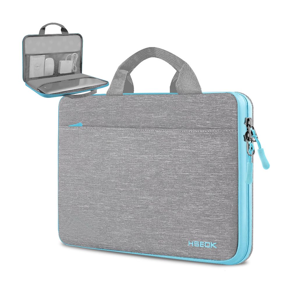 Husa pentru laptop, Hseok, Compatibila cu MacBook Pro 14 inchi M1/M2/M3/MacBook Air/Pro, Gri