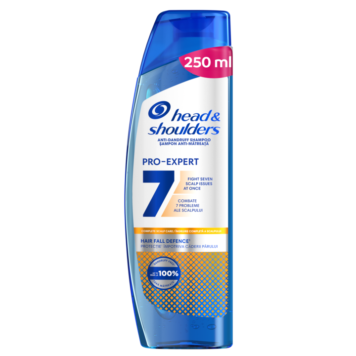 Sampon anti-matreata Head&Shoulders Pro-Expert 7 Hair Fall Defense impotriva caderii parului, 250 ml
