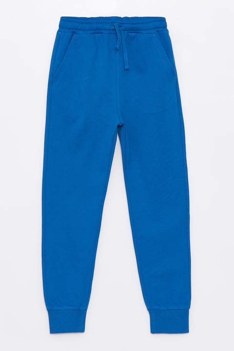LC WAIKIKI, Pantaloni de trening din amestec de bumbac cu snur de ajustare, Albastru royal