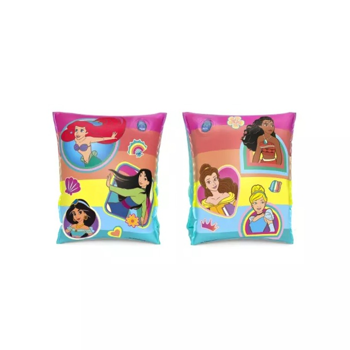 Aripioare inot pentru copii, Bestway, Model Disney Princess, Multicolor, 3-6 ani